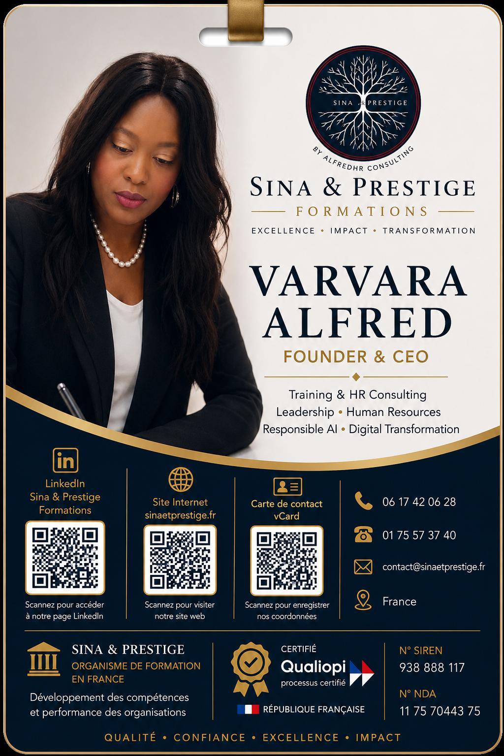Varvara Alfred, fondatrice de Sina & Prestige