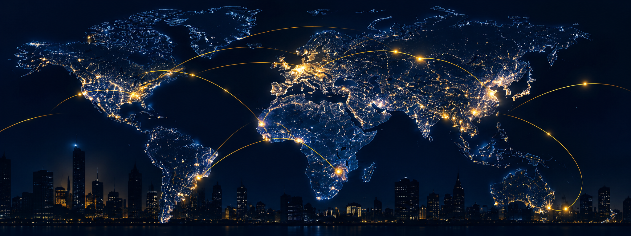 Carte mondiale illustrant les zones de collaboration internationale